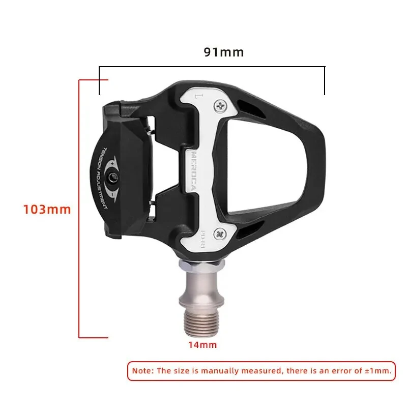 (image for) 1 Pair MEROCA Bike Lock Pedal Bicycle Self-Locking Pedal With Sealed Bearings Lock Piece For SPD System Road Bike Ultra-Light Pedal