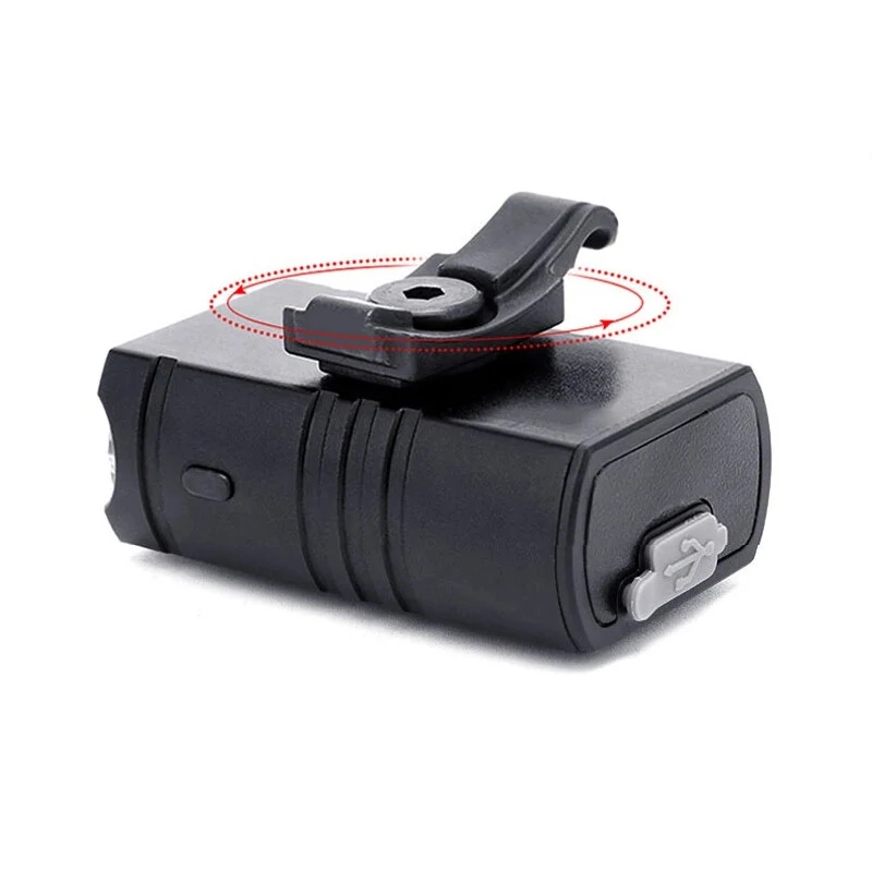 (image for) 1000LM Brightness Bike Light Set 6 Light Modes 1200mAh Battery Aluminum Alloy Bicycle Front Light with Smart Taillight for Mountain Bicycle Scooter