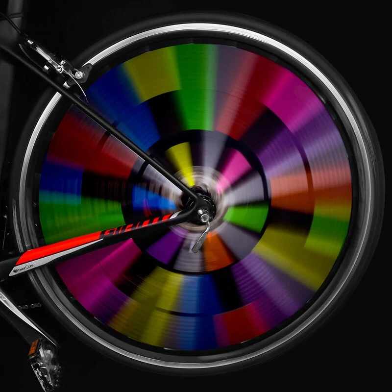 (image for) 12pcs 7.5cm Bicycle Wheel Reflective Sticker Warning Light Tube Strip MTB Cycling Safety Kit for MTB Road Bike