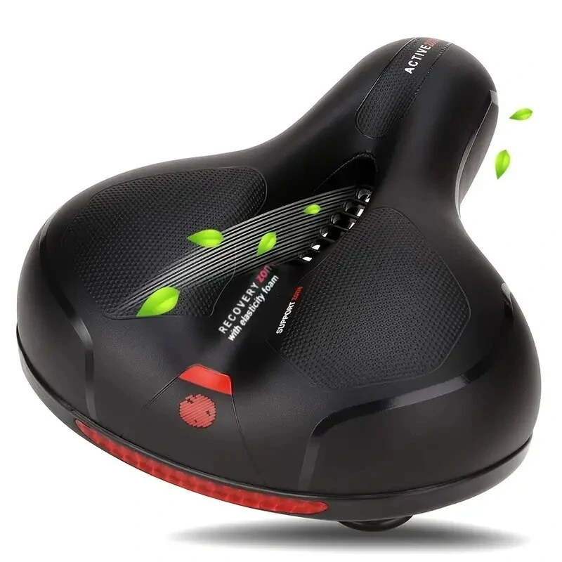 (image for) 1pc Comfortable Breathable Bike Cushion Seat With Double-sided Shock Absorption Ball Suitable For Mountain Bike