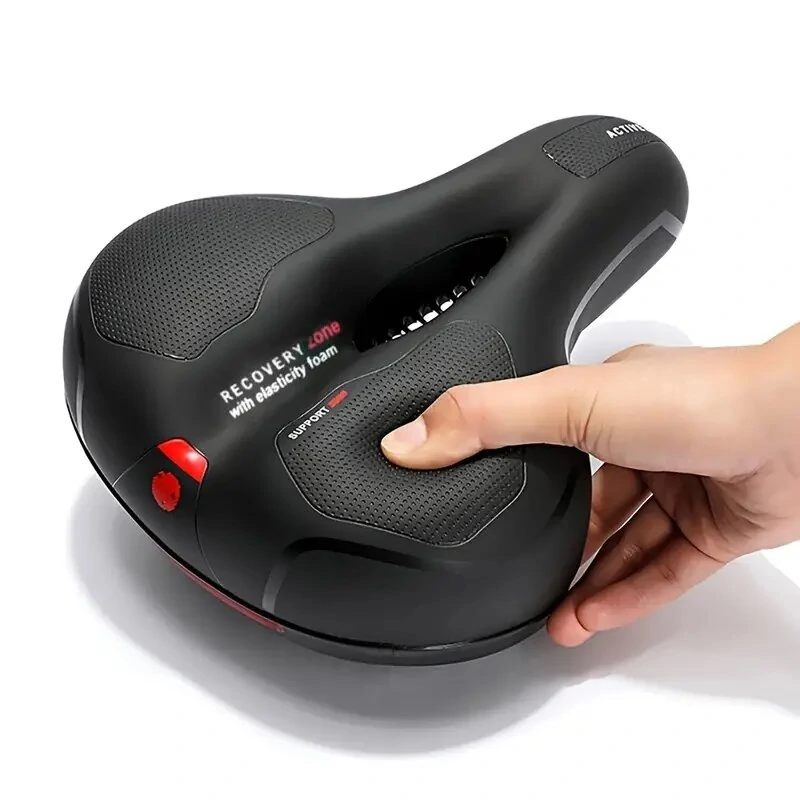 (image for) 1pc Comfortable Breathable Bike Cushion Seat With Double-sided Shock Absorption Ball Suitable For Mountain Bike