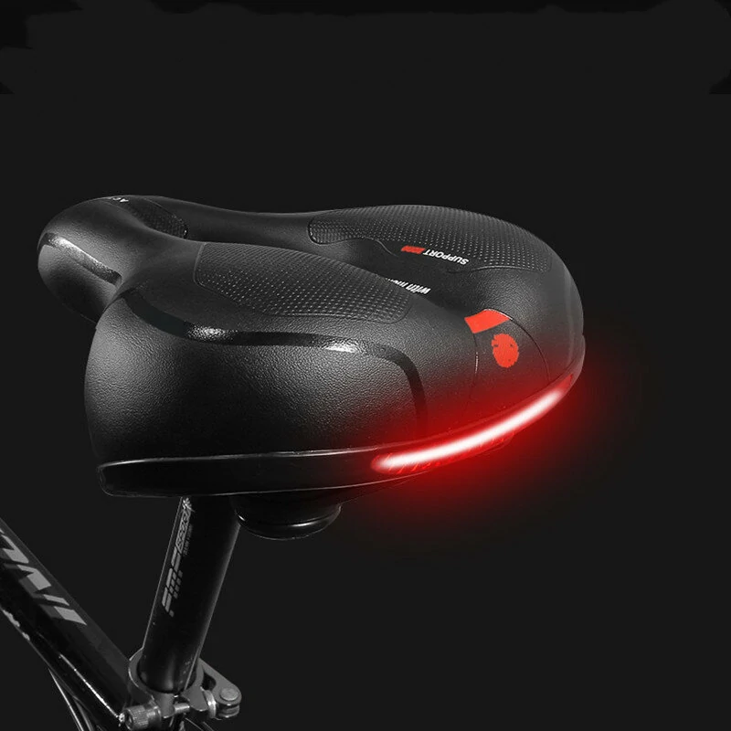 (image for) 1pc Comfortable Breathable Bike Cushion Seat With Double-sided Shock Absorption Ball Suitable For Mountain Bike