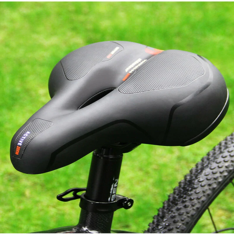 (image for) 1pc Comfortable Breathable Bike Cushion Seat With Double-sided Shock Absorption Ball Suitable For Mountain Bike