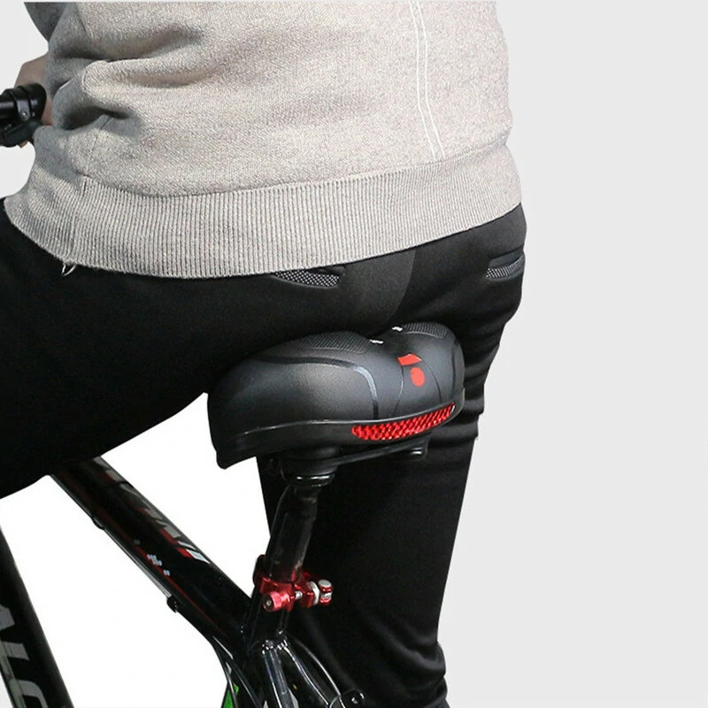 (image for) 1pc Comfortable Breathable Bike Cushion Seat With Double-sided Shock Absorption Ball Suitable For Mountain Bike