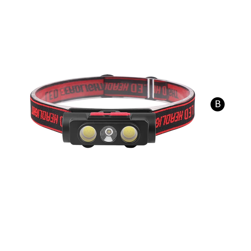 (image for) 2119A-C Ultra Bright Portable XPE+COB Headlight TYPE-C Charging Lightweight Waterproof for Outdoor Activities Emergencies Head lamp