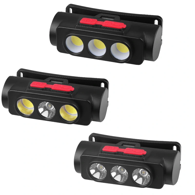 (image for) 2119A-C Ultra Bright Portable XPE+COB Headlight TYPE-C Charging Lightweight Waterproof for Outdoor Activities Emergencies Head lamp