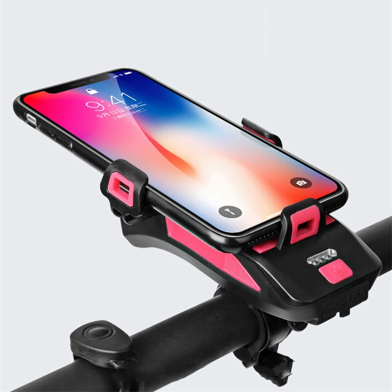 (image for) 4in1 4000mAh Bicycle Lights USB LED Rechargeable MTB Road Bike Waterproof Cycling Front Headlights Lamp