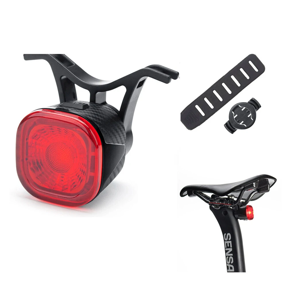 (image for) ANTUSI Q2S Bike Taillight Intelligent braking sensor 260mAh Battery 4 Light Modes Type-C Charging IPX6 Waterproof Wear-resistant Bicycle Rear Light for Night Cycling