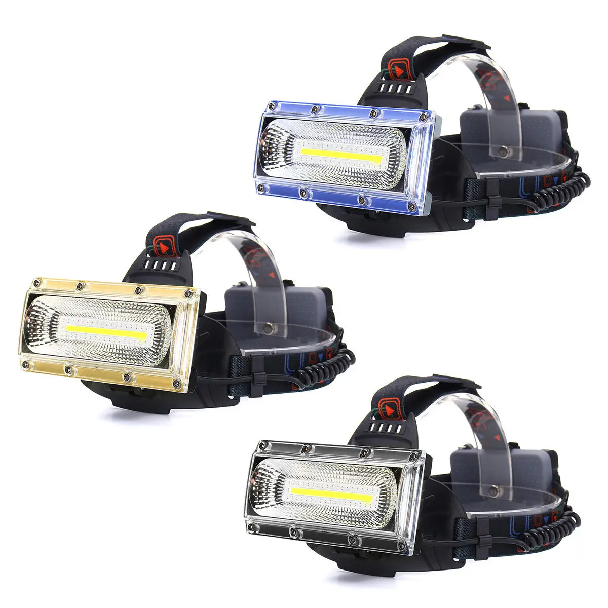 (image for) BIKIGHT 1300LM 30W COB LED Rechargeable 18650 USB Headlamp Cycling Lamp