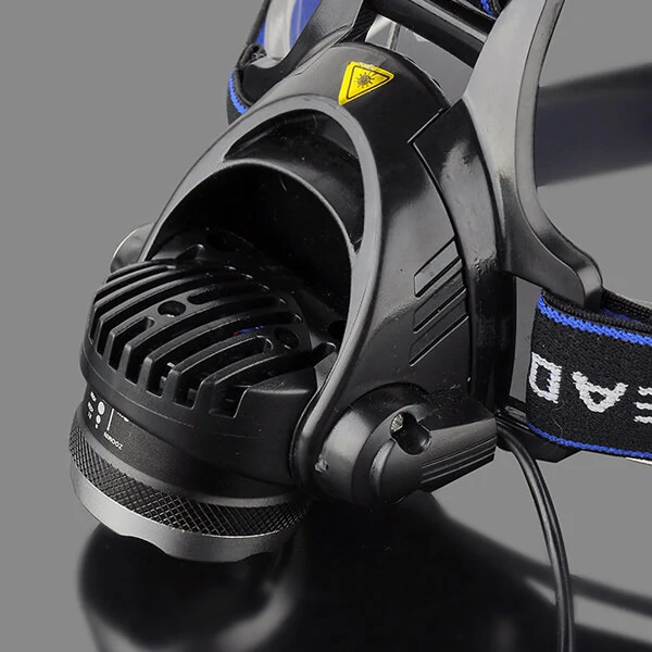 (image for) BIKIGHT 568D 650LM LED HeadLamp Waterproof 3 Modes Telescopic Zoom Rechargeable Running Camping Cycling Light
