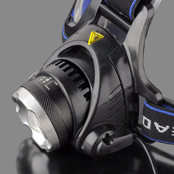 (image for) BIKIGHT 568D 650LM LED HeadLamp Waterproof 3 Modes Telescopic Zoom Rechargeable Running Camping Cycling Light