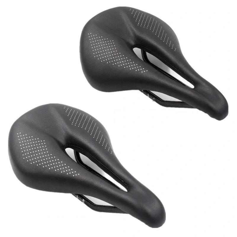 (image for) Bicycle Carbon Saddle 155mm Comfortable Bike Seat Cushion Shock Absorption Carbon Cycling Saddle