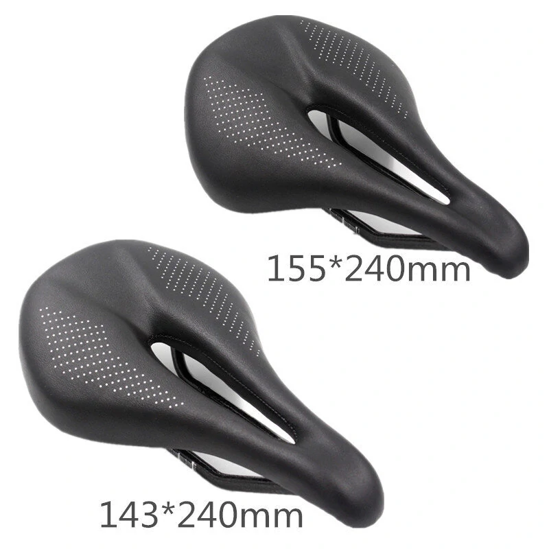 (image for) Bicycle Carbon Saddle 155mm Comfortable Bike Seat Cushion Shock Absorption Carbon Cycling Saddle