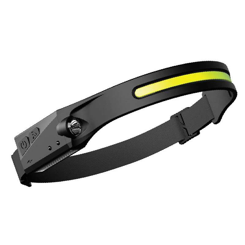 (image for) Bikight LX200 Wave Sensor 1200mAh 270° Wide Range 350LM 5 Lighting Modes LED Headlamp USB Rechargeable Head Torch COB Outdoor Cycling Adventure Fishing Flashlight Bike Headlamp