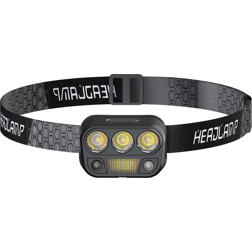 (image for) Bikight Smart Body Motion Sensor Portable Mini LED Headlamp USB Rechargeable Outdoor Camping Light Powerful Headlight Head Lamps