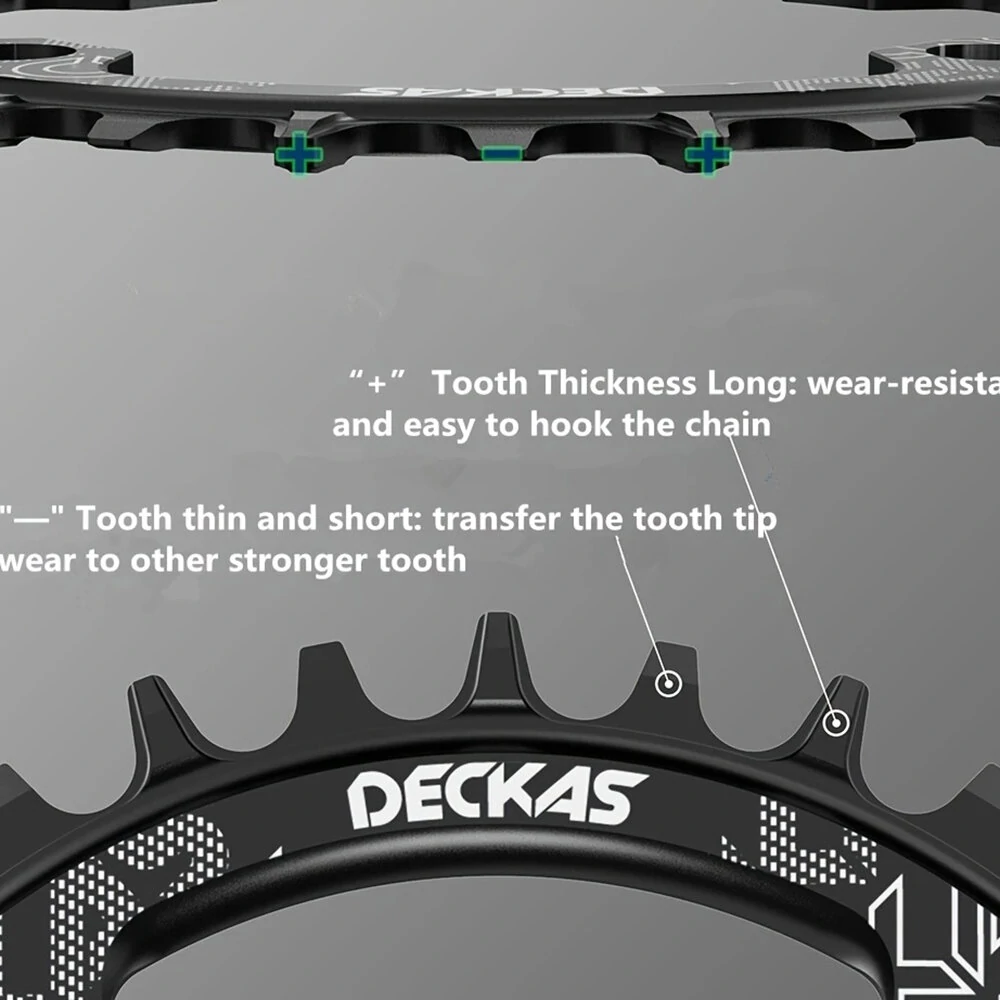 (image for) Deckas 104BCD Round Narrow Wide Chainring MTB Mountain Bike Bicycle 104BCD 32T 34T 36T 38T Crankset Tooth Plate Parts
