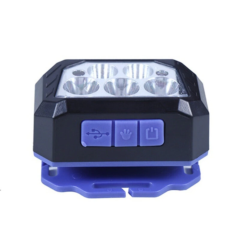 (image for) Motion Sensor Powerful LED Headlamp 5 Led Strong Light Rechageable Headlight Fishing Camping Outdoor Head Lamp Work Flashlight