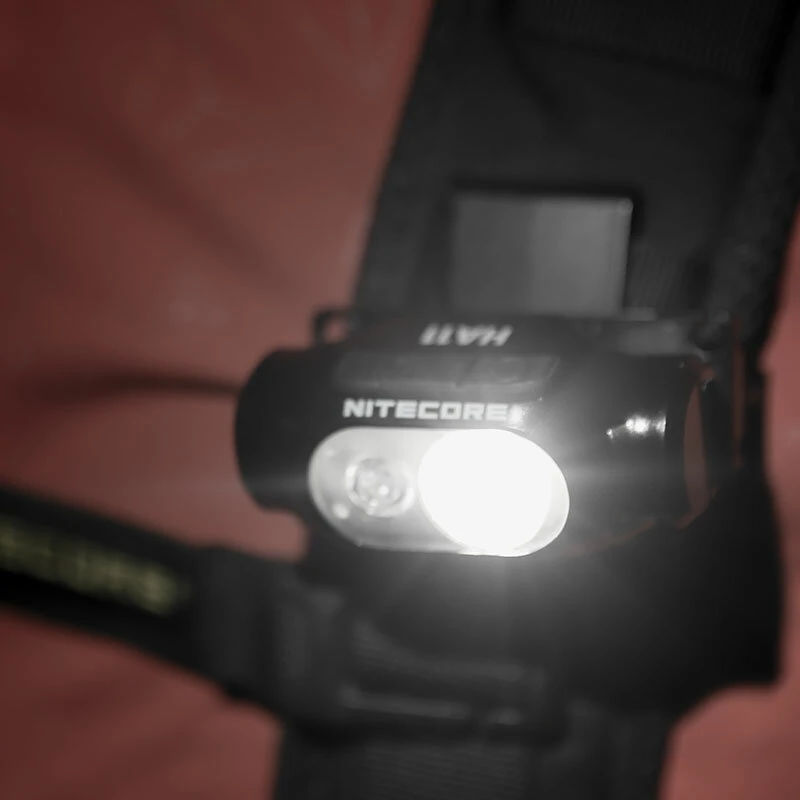 (image for) NITECORE HA11 240 Lumen Lightweight Headlamp Adjustable AA/14500 Battery Mini LED Headlight Flashlight Bike Headlamps