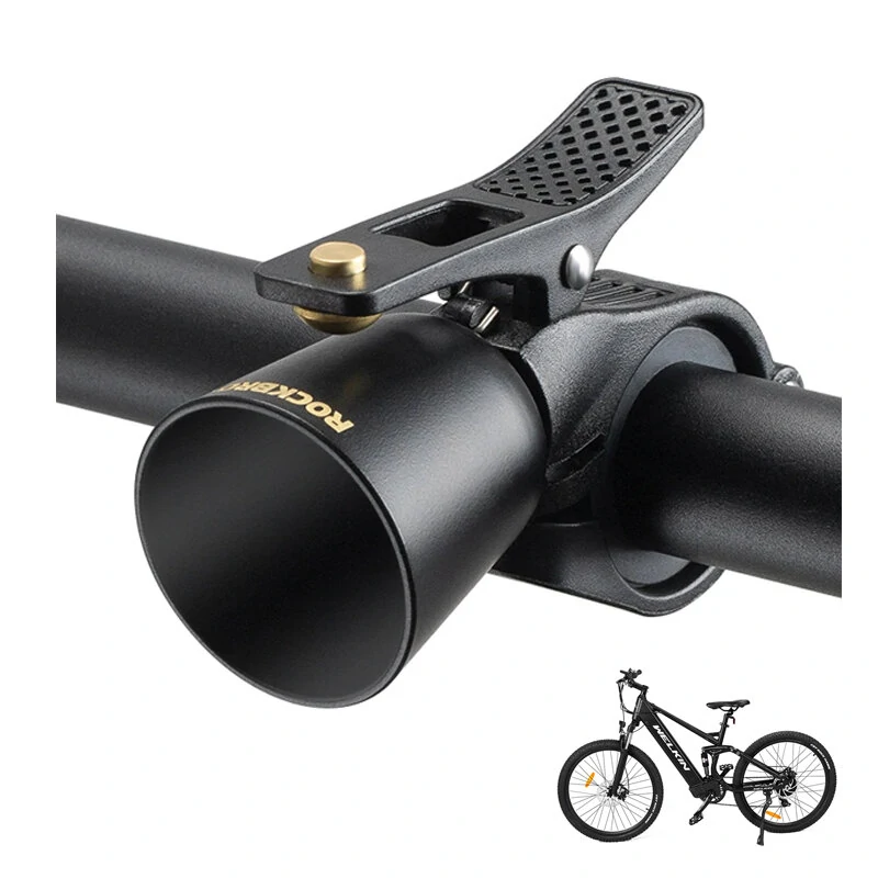 ROCKBROS Bike Bell 100db Copper Alloy Security Alert Waterproof Ring Easy Installation Crisp Bell for MTB Road Bicycle Cycling (image for) ROCKBROS Bike Bell 100db Copper Alloy Security Alert Waterproof Ring Easy Installation Crisp Bell for MTB Road Bicycle Cycling