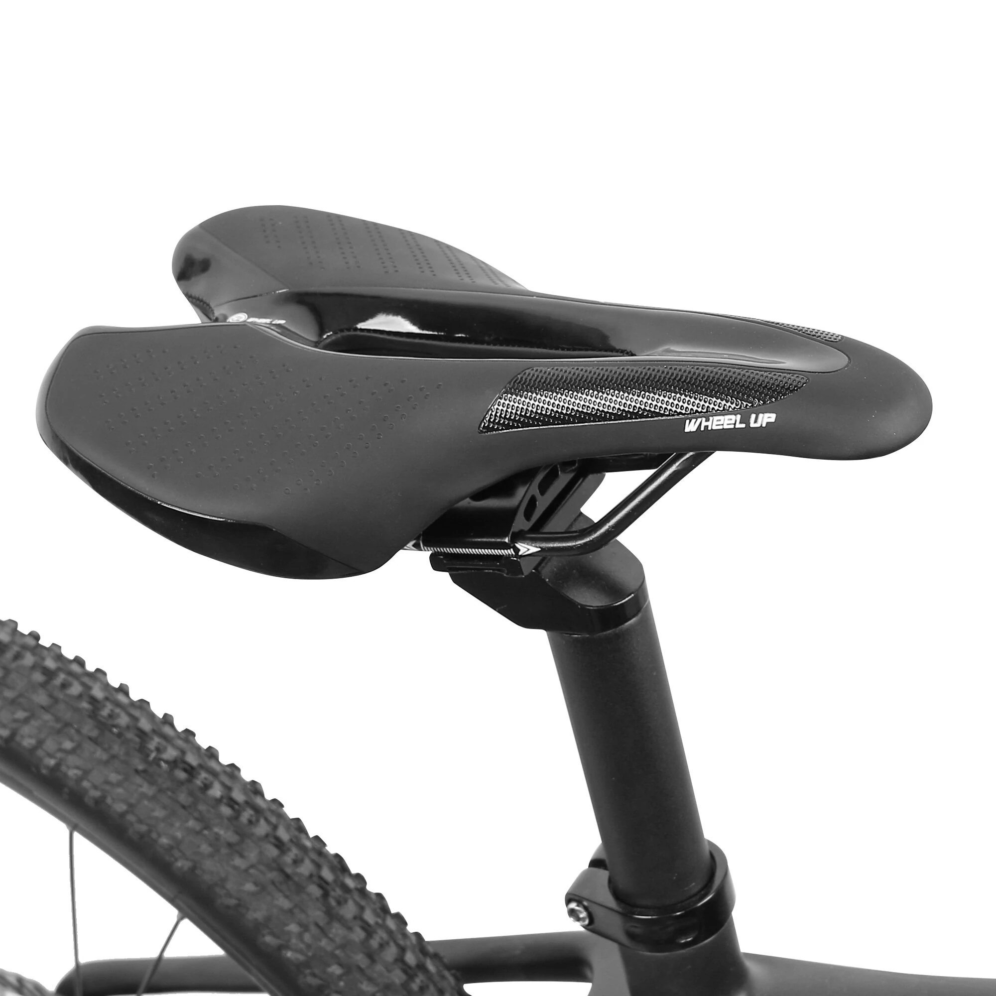 (image for) Road Bike Saddle MTB Bicycle Seat With Warning Taillight USB Charging PU Breathable Soft Seat Cushion Mountain Cycling Racing