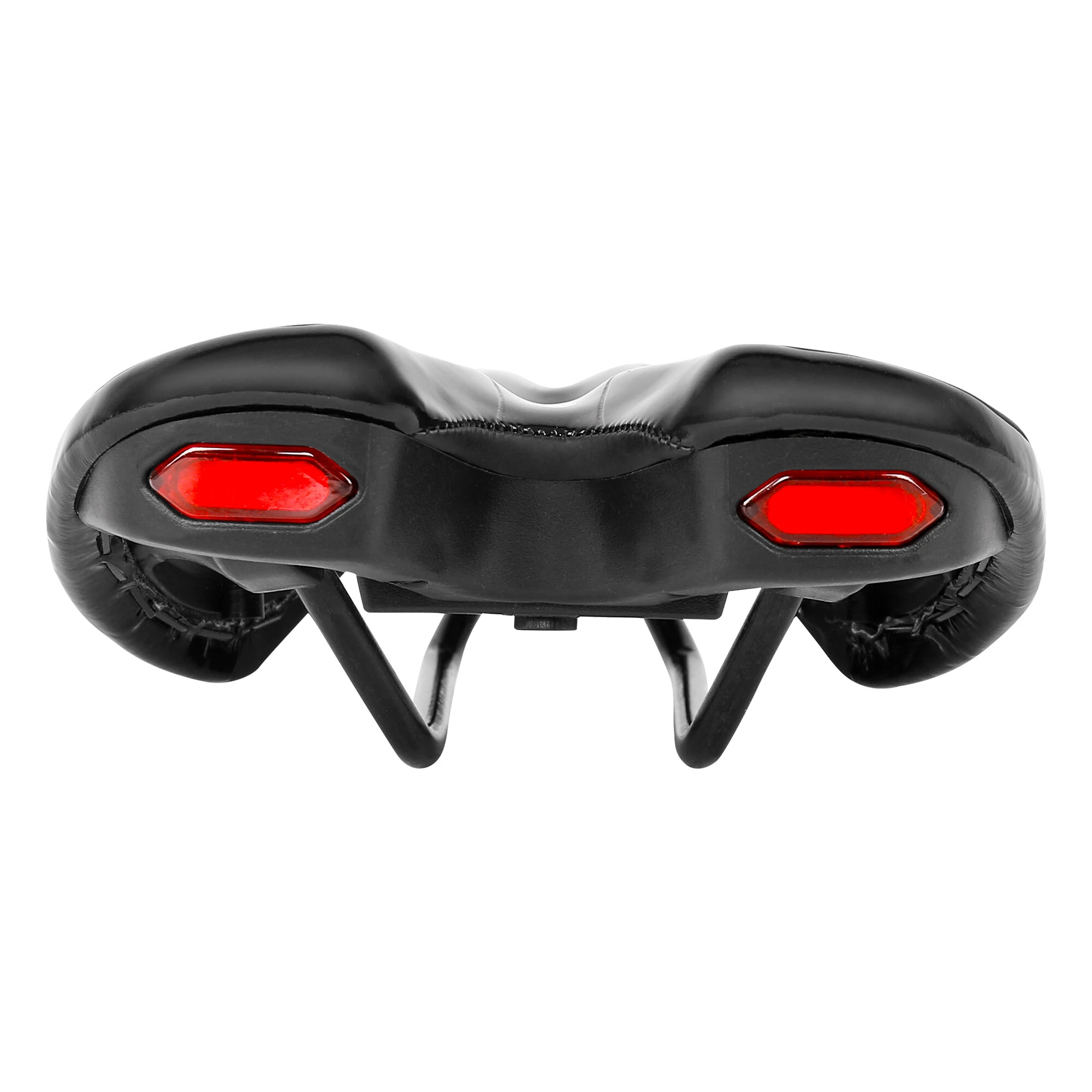 (image for) Road Bike Saddle MTB Bicycle Seat With Warning Taillight USB Charging PU Breathable Soft Seat Cushion Mountain Cycling Racing