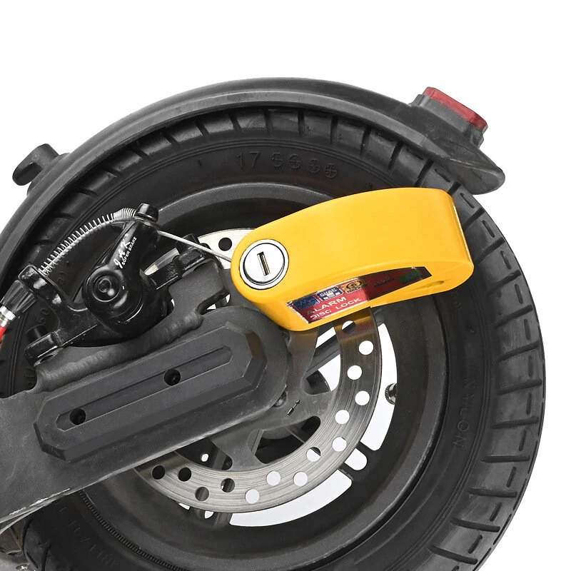 (image for) Smart Bicycle Disc Brake Lock 110dB Loud Alarm Anti-thief Protection Aluminum Alloy Waterproof Reminding Rope Lock for Bike Motorcycle