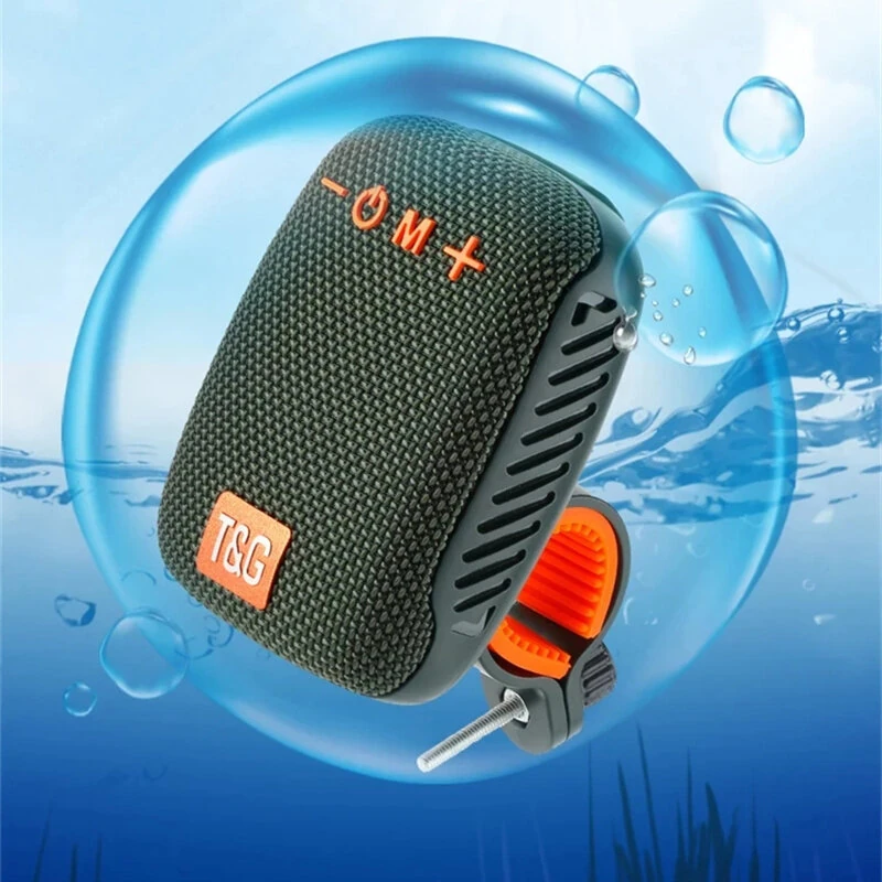 (image for) T&G Bike-specific Wireless Speaker 45mm Large Horn HiFi Sound bluetooth V5.3 Waterproof Fashion Portable Mini Outdoor Speaker with FM Radio for Cycling Riding Hiking
