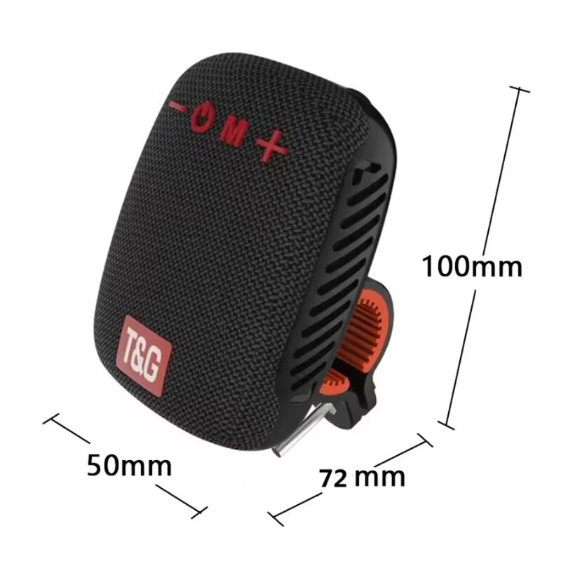 (image for) T&G Bike-specific Wireless Speaker 45mm Large Horn HiFi Sound bluetooth V5.3 Waterproof Fashion Portable Mini Outdoor Speaker with FM Radio for Cycling Riding Hiking