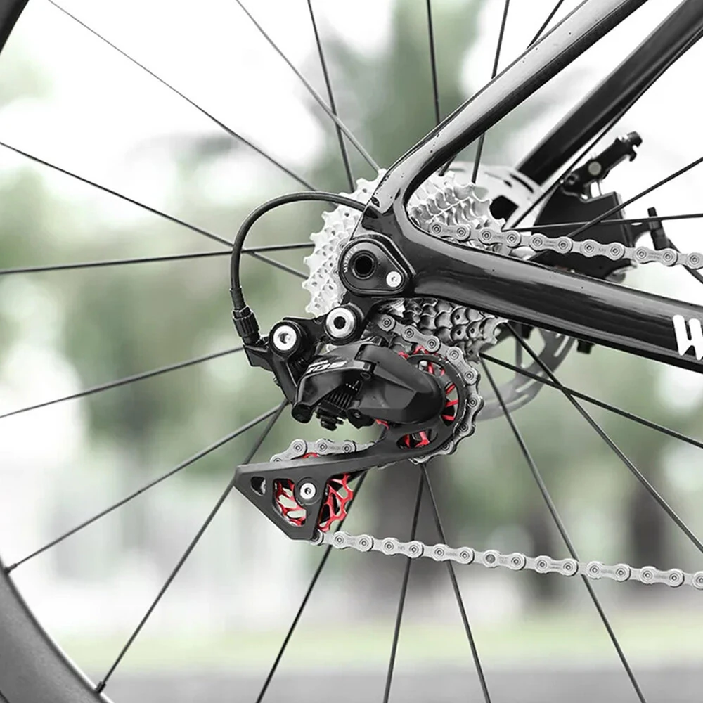 (image for) WEST BIKING 3/5 CM Mountain Bicycle Ceramic Rear Dial Guide Wheel 11T 13T Tooth Derailleur Aluminum Alloy Perrin Bearing Tension Wheel