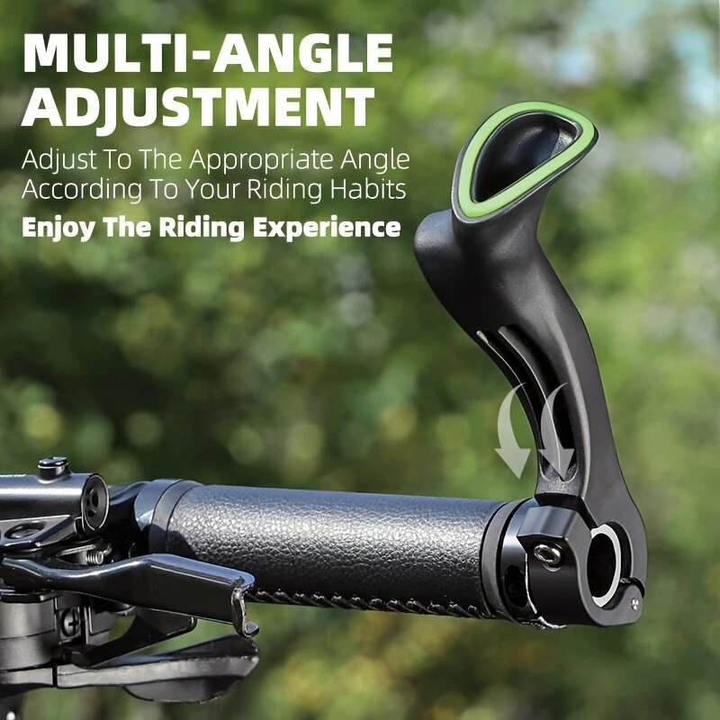 (image for) WEST BIKING Adjustable Fluorescent Bicycle Extended Handlebar Lightweight Mountain Bike Bar Ends Deputy Handle