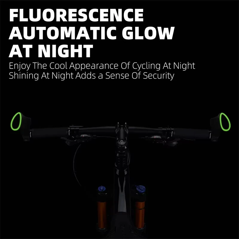 (image for) WEST BIKING Adjustable Fluorescent Bicycle Extended Handlebar Lightweight Mountain Bike Bar Ends Deputy Handle