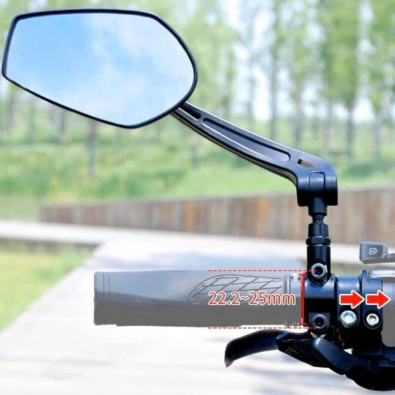 (image for) XANES 1 Pair HD View MTB Road Bike Mirrors 360° Adjustable Handlebar Rearview Mirror for Bicycle Motorcycle Accessories Rear Mirror